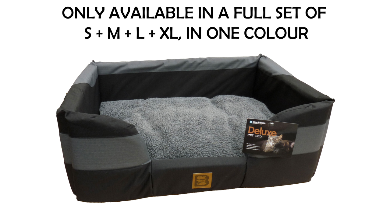 Rectangle Bed - dark grey/black combo
