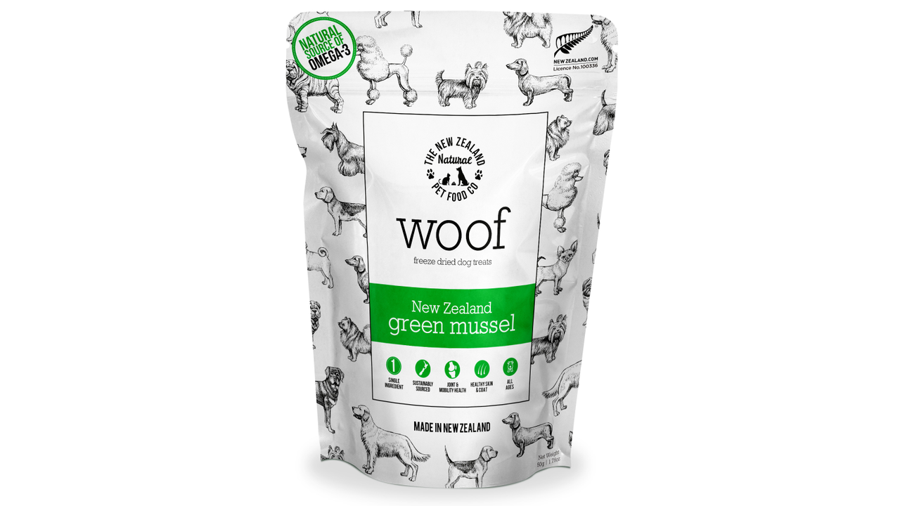 Woof Green Lipped Mussel Treats 50g