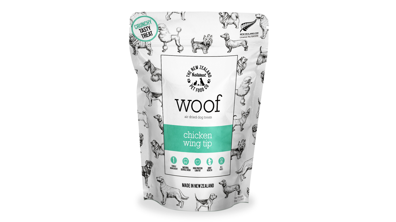 Woof Chicken Wing Tip Treat 50g