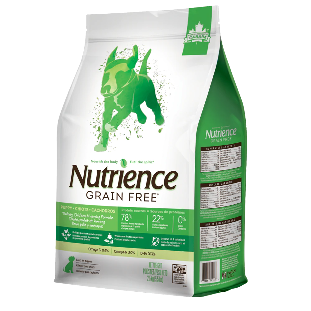 Nutrience Grain Free Turkey, Chicken & Herring - Puppy 2.5kg