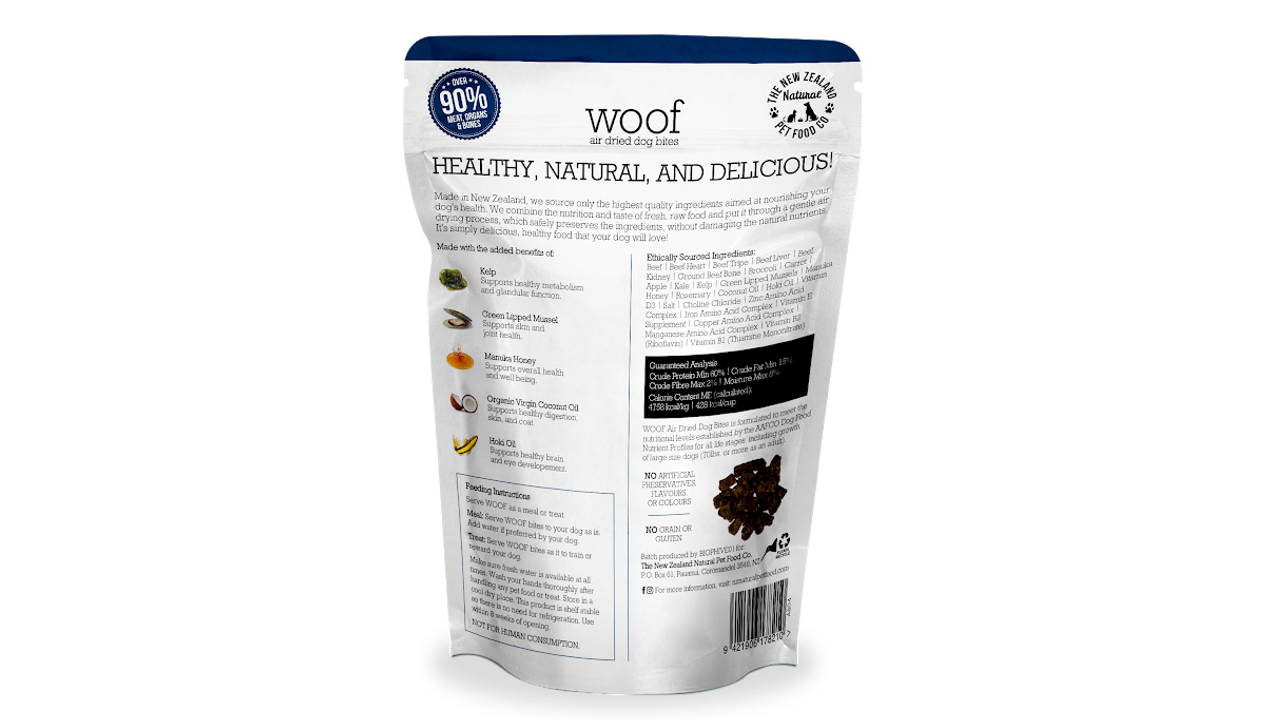 Woof Air Dried Beef 100g
