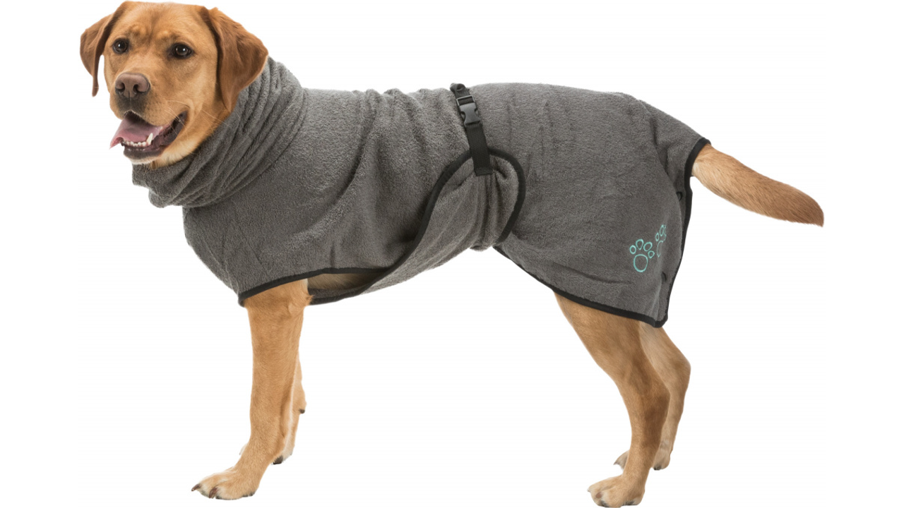 Bathrobe for Dogs Grey