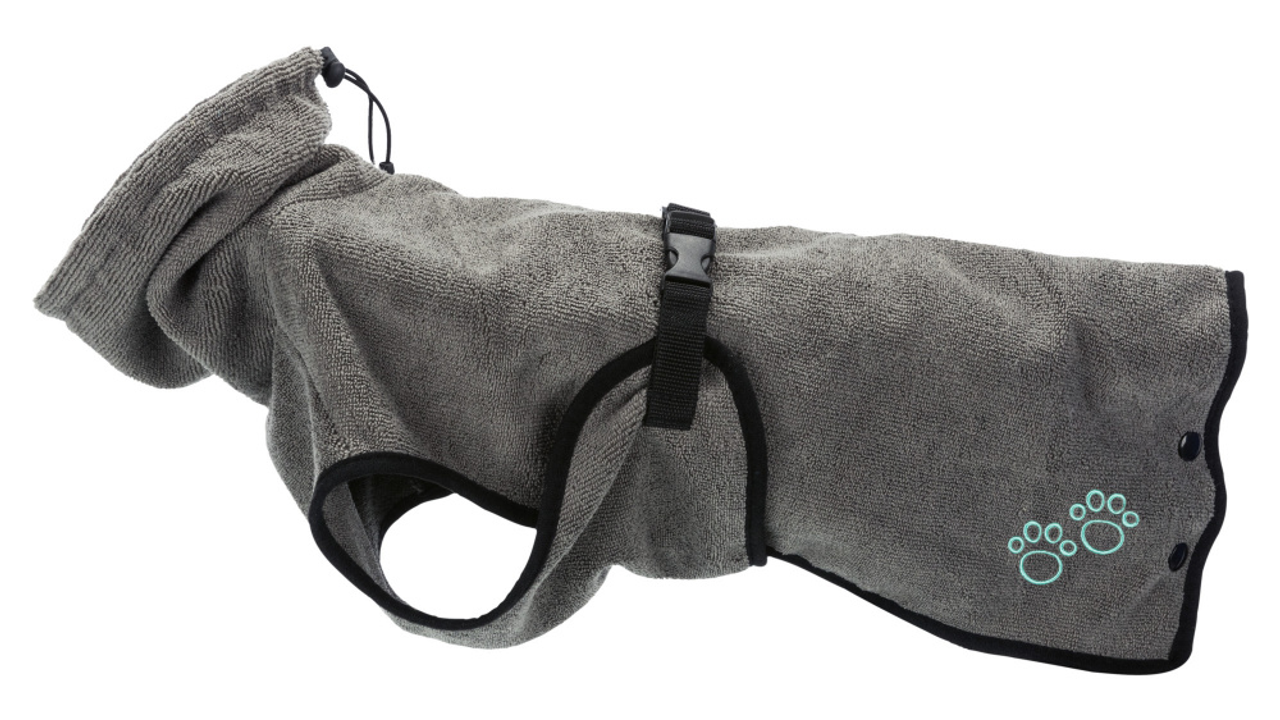 Bathrobe for Dogs Grey
