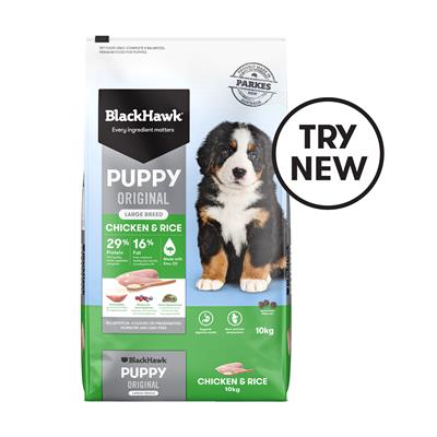 BLACK HAWK PUPPY LARGE BREED - CHICKEN & RICE (10KG)