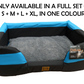 Rectangle Bed - cyan blue/black
