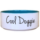 Cool Doggie Bowl - Natural/Teal ^15cm
