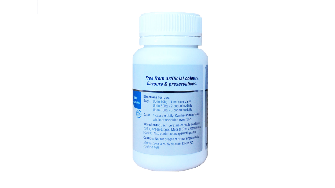 PetMussel Greenshell - 100 capsules