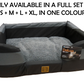 Rectangle Bed - dark grey/black combo