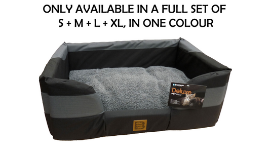 Rectangle Bed - dark grey/black combo