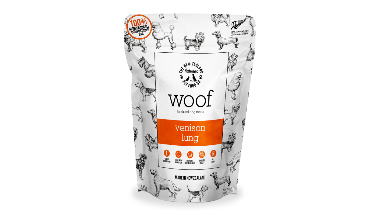Woof Venison Lung Treats 50g